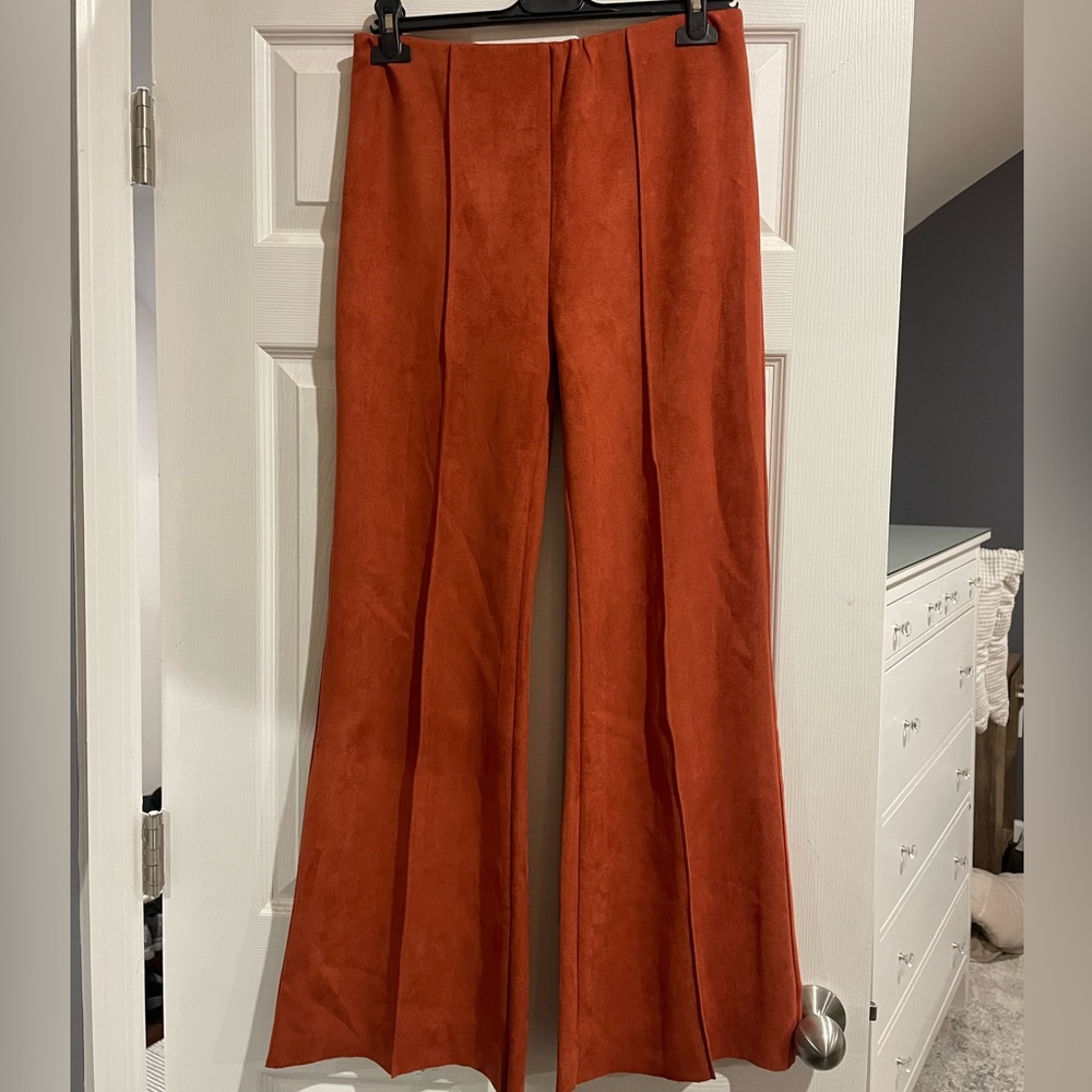 Altar’d State Flare Stretch Pants in Copper